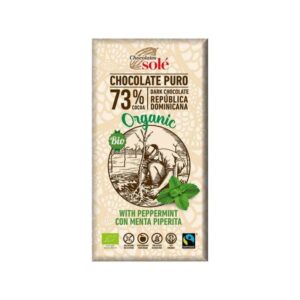Chocolates Sole Ciocolata bio cu 73% cacao si menta