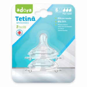 Tetina anticolici cu flux rapid