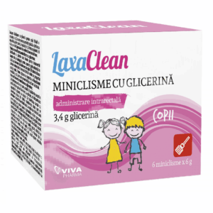 Miniclisme cu glicerina pentru copii Laxaclean