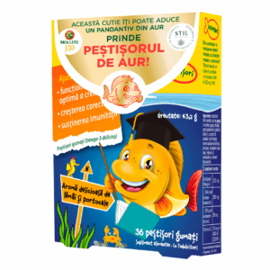 Pestisori gumati cu Omega-3 si aroma de portocale