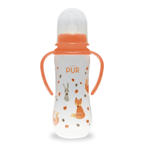 Biberon cu desen si manere