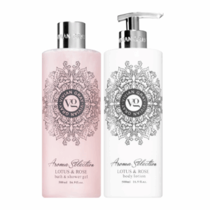 Set lotiune de corp & Gel de dus Aroma Selection Lotus & Rose
