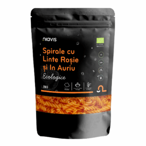 Spirale Bio cu linte rosie si in auriu