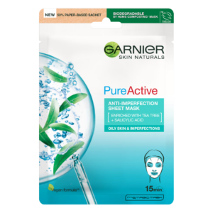 Masca servetel anti-imperfectiuni Pure Active Skin Naturals